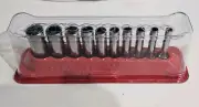 NEW SNAP-ON 110STMDY 10 PC 1/4" DRIVE 12 POINT SAE FLANK DEEP SOCKET SET SNAP ON
