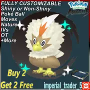 Pokémon Legends Arceus ✨ Shiny Alpha Rufflet ✨ W/ Best 6IV Customizable