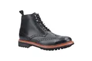 Cotswold Mens Rissington Commando Lace Up Leather Dress Boot (Black) - UTFS6764