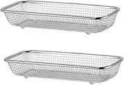 Dishwasher Cutlery Holder 2pcs Dishwasher Basket Metal Storage Baskets Metal Basket Metal Dish Scrubber Dishwasher Storage Bin Dishwasher Utensil Basket Metal Baskets Drain Cage