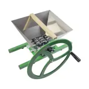 7L Litre Grape Apple Fruit Crusher with Wheel for Wine and Cider SS Hopper