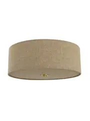 Elle 3 Light 400mm Drum Flush Mount in Natural