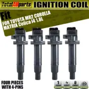 4x Ignition Coils for Toyota MR2 Corolla Celica Matrix Celica GT Four 2000-2008