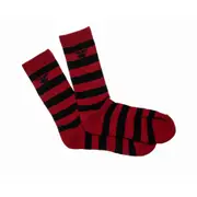 Fallen Footwear Trademark Striped Padded Heel and Toe Sock - Black / Red
