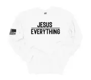Trenz Shirt Company Jesus Over Everything Bible Scripture Mens Christian
