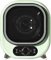 Small Tumble Dryer, Portable Condenser Tumble Dryer 0-200 minutes Hot cold air 3D drying 5kg Vented Tumble Dryer 35dB silent Perfect for Counter Top or Wall Mounted Use Green