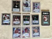 Baseball Rookie Cards Set 11 Autos And Numbers And SGC 10