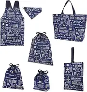 COLORFUL CANDY STYLE NT903700 Disney School Entrance School Entrance 6-Piece Set, Lesson Bag, Quilting (Gusseted), Shoe Case, Drawstring Gymnastics Clothing Bag, Lunch Bag, Cup Bag, Small Items, Back