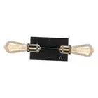 Farmhouse Bathroom Light Fixture with ON/Off Switch, 2-Light Copper Bathroom