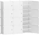 Shoe Rack Storage Cabinet 12 Cubes DIY Box Drawers Organiser Shoes Shelf Stand W