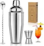 25oz Cocktail Shaker Set Martini Shaker Set Bartender Set With Margarita Mixer -