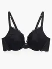 Savage X Fenty black Floral Lace Push-Up Bra. size 38DD