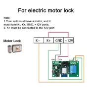 For remote Controlled 1 Channel Switch for Electric Locks For Tuya Supported