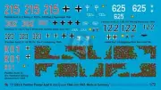 Peddinghaus 1/72 Panther Ausf.A / G Tank WWII Markings 1944-1945 (6 tanks) 3243