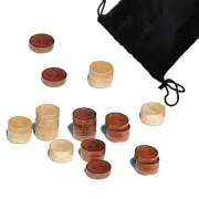 30 Pieces of Checkers just one Game- Wooden Chess Pieces only-Checkers Pieces 25