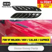 Pair of Gloss Black Bonnet Vents For Holden Commodore VF/ HSV/ Calais/ Caprice