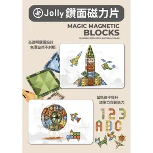 【JOLLY】鑽面磁力片 100片(磁力片 益智積木 腦力開發)