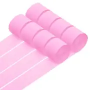 8 Rolls Crepe Paper Streamers 656ft Rainbow Streamers, Pink