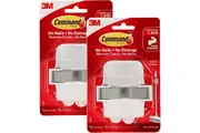 3M Command Broom Duster Handle Holder Gripper 2 Pack