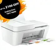 HP DeskJet Plus 4120 4-in-1 AiO Printer+Wi-Fi+FAX 20PPM P/N:3XV15A uses 67/67XL