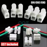 30x Electrical Cable Connectors Quick Splice Lock Wire Terminals Self Locking AU