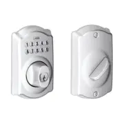 Schlage BE365-CAM Chrome Camelot Electronic Keypad Single Cylinder Deadbolt