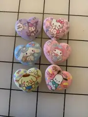 Set of 6 Sanrio characters Acrylic Flatback Planar Resins