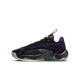 【NIKE 耐吉】慢跑鞋 女鞋 大童 運動鞋 緩震 AJ 喬丹 JORDAN LUKA 2 GS 黑 DZ3498-001