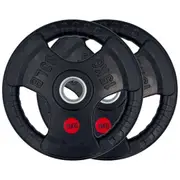 15kg Rubber Tri-grip Weight Plates Type-O Pair