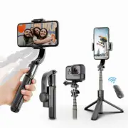 L08 Selfie Stick Tripod Gimbal Stabilizer with bluetooth Remote For Smartphone