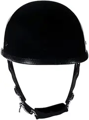 [GARGOYLE BELLS] Eagle Shiny Novelty Skull Cap, Basic Flat Eagle Novelty Cap (Gloss Black)