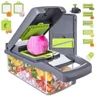 Vegetable Chopper Slicer 13-in-1 with Spice Chopper Set 7 Blades Veggie Dicer...