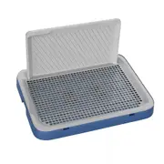 Indoor Large Dog Pet Potty Training Portable Toilet Loo Pad Tray Mat Blue