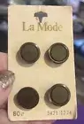 Vintage La Mode Buttons No. 1274 Green Size 24 (5/8”), New
