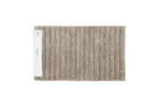Algodon Polyester Lawson Plush Bath Runner Non-Slip Soft Mat Taupe 50x100cm