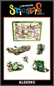 SMOOS SERIES 1 STICKER PACK SET OF 4 SPANKY KOA APOCALYPSE DRAW ALEXONE