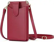 [Peacocktion] Small Crossbody Cell Phone Purse for Women, Lightweight Mini Shoulder Bag Wallet with Credit Card Slots