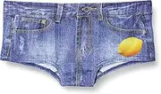 HELLO DENIMOON(ハローデニムーン) Hello Denim Moon Boxer Shorts, Lemon Girls, Blue, Free Size