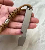 Hot Titanium Alloy Multi Tools Pry Bar Crowbar Bottle Opener Wrench Outdoor EDC