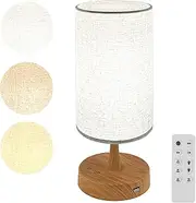 SAD Lamp 10000 Lux, Daylight Therapy Lamp with 360° Natural Linen Shade, 3 Color Temperatures, 4 Brightness Levels, Remote Control, Timer & Memory, UV-Free Sunlight for Home Office