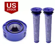 3 Pack Replacement Pre and Post Motor Filters For Dyson V6 DC62 Cordless Vacuum