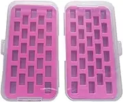 HONEYSEW Set of 2 Bobbin Box Organizers Sewing Machine bobbins Holder Contain 28 bobbins Storage Case
