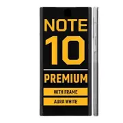 Galaxy Note 10 (N970) LCD + Frame (White-Service Pack)