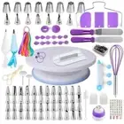 Cake Decorating Kit With Cake Turntable Pastry Piping Bag Baking Tools 137PCS