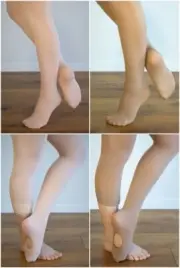 DANCE TIGHTS MIXED 10 PACK Ballet Pink & Tan (Skin tone) / Footed & Convertible