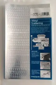 Chartpak 1/4-inch Silver Stick-on Vinyl Letters & Numbers, Full Sheet (01009)
