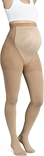 JOBST Maternity Opaque Compression Waist High Pantyhose Stockings, Closed Toe, 15-20 mmHg Support for Legs During Pregnancy