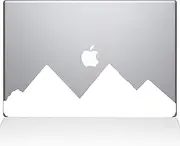 The Decal Guru 2099-MAC-15X-W Pyramids City Skyline Decal Vinyl Sticker, White, 15" MacBook Pro (2016 & Newer)