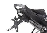 PROTECH license plate holder kit including LED-taillight, reflector and plate light stainless steel/powder-coated aluminium black