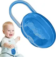 Pacifier Storage Container | Clear Pacifier Storage Pouch | Portable Container, Kids Cover Pouch for Travel Outdoor Activities